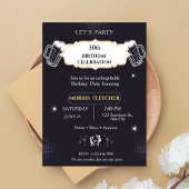 Leuke Retro Zwart en Goud Heren Kaart