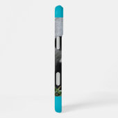 Leuke ReuzePanda, Blauwe Achtergrond, de Naam van iPhone Hoesje (Rechterkant)