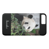 Leuke ReuzePanda, Zwarte Achtergrond, de Naam van Case-Mate iPhone Case (Achterkant (Horizontaal))