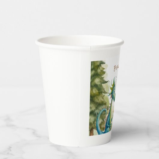 Leuke ridder drakenburcht verjaardagsfeestje Kinde Papieren Bekers (Rechts)