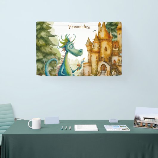 Leuke ridder drakenburcht verjaardagsfeestje Kinde Spandoek (Beurs)