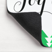 Leuke Rijen van Groene Kerstbomen Vreugde Aangepas Muismat (Hoek)