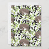 Leuke ringstaartmaki's Madagascar Oerwoud Party Kaart (Achterkant)