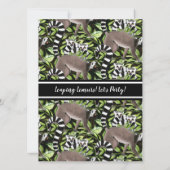 Leuke ringstaartmaki's Madagascar Oerwoud Party Kaart (Achterkant)