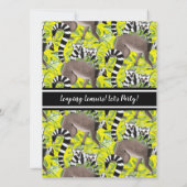 Leuke ringstaartmaki's Madagascar Oerwoud Party Kaart (Achterkant)