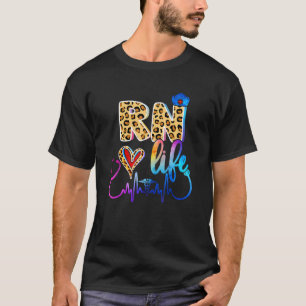 Leuke Rn Liefdes Leven Luipaard Verpleegster Gezon T-shirt
