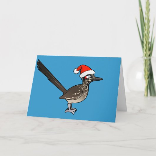 Leuke Roadrunner de Kerstman Feestdagen Kaart (Voorkant)