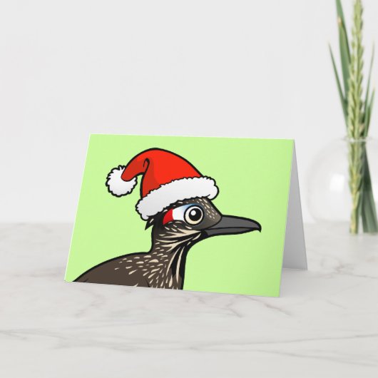 Leuke Roadrunner de Kerstman Feestdagen Kaart (Voorkant)