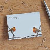 Leuke Robin Bird Gepersonaliseerd Winter Blauw Post-it® Notes