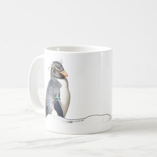 Leuke Rockhopper Penguin Koffie Mok (Voorkant links)