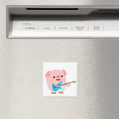 Leuke Rockin' Cartoon Varkensmagneet Magneet (Insitu (Vaatwasser))