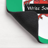 Leuke rode draak mousepad om te personaliseren muismat (Hoek)