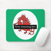 Leuke rode draak mousepad om te personaliseren muismat (Met muis)