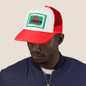 Leuke rode draak trucker hoed te personaliseren pet (In situ)