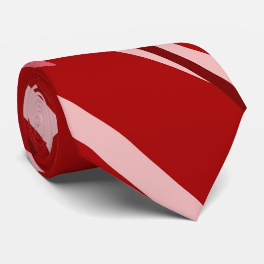 Leuke rode en witte streep en sterren stropdas (Opgerold)