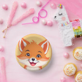 Leuke rode Fox Face safari Wild oerwoud Verjaardag Papieren Kommen (Feest)
