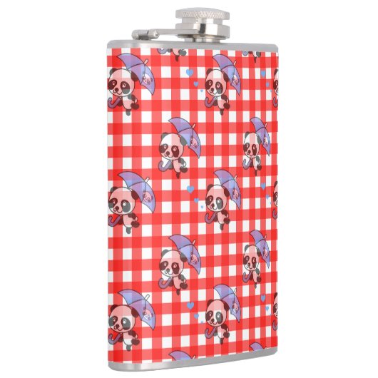 Leuke rode Gingham Check Heupfles (Rechts)