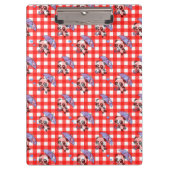 Leuke rode Gingham Check Klembord (Voorkant)