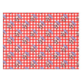 Leuke rode gingham ruit ontwerp tafelkleed (Voorkant (Horizontaal))