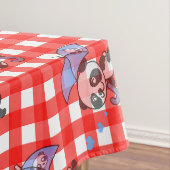 Leuke rode gingham ruit ontwerp tafelkleed (Voorbeeld)