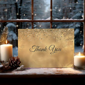 Leuke rode gouden monogram marmeren kunst bedankkaart