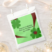 Leuke rode groene lieveheersbeestje 1e verjaardag  bedankzakje (Geknipt)