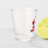 Leuke rode harten shot glas (Links)