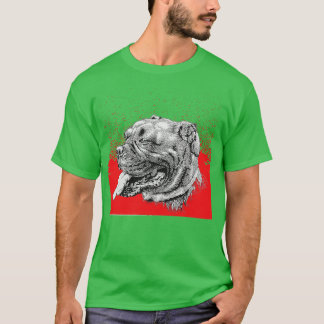 Leuke rode hond t-shirt