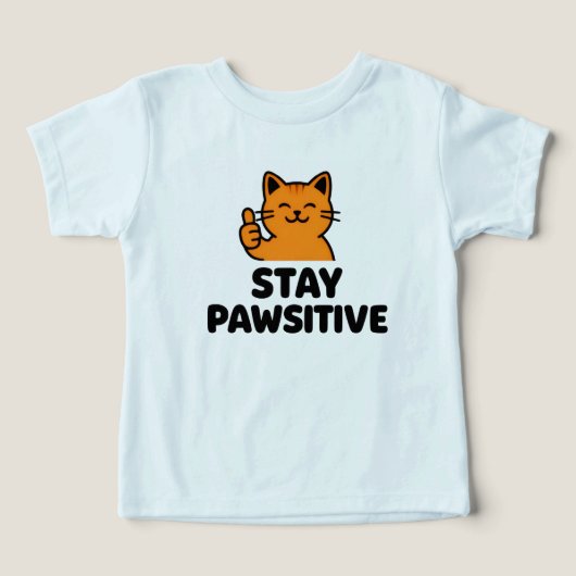 leuke rode kat duimpjes omhoog peuter T-shirt (Design voorkant)