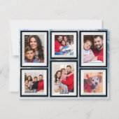 Leuke Rode Kerstmis Vrachtwagen Multi Foto Feestdagenkaart (Achterkant)