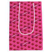 Leuke rode lippen met liefde op Valentijnsdag-patr Medium Cadeauzakje (Achterkant)