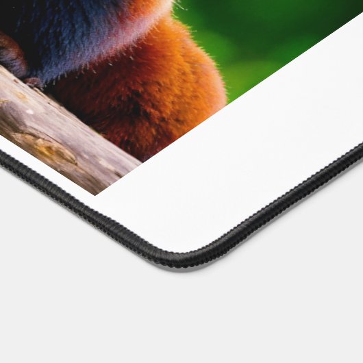 Leuke rode panda print bureaumat (Hoek)