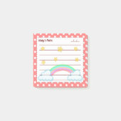 Leuke rode polka stippen, schattige sterren & rege post-it® notes (Voorkant)