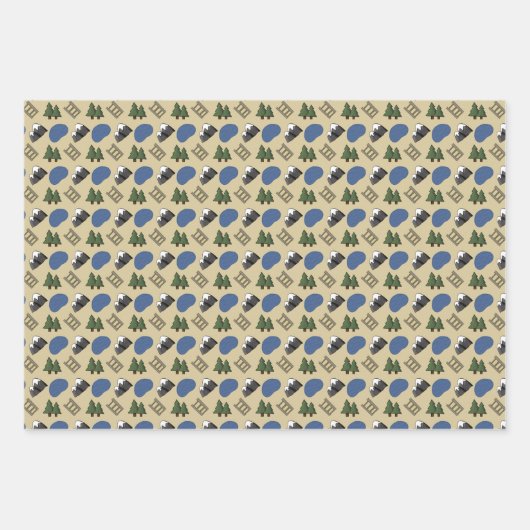 Leuke rode trein inpakpapier vel (Voorkant 3)