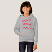 Leuke rode versleten XOXO liefdeskusjes (Voorkant volledig)