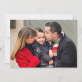 Leuke  Rode Vrachtwagen Familie 2 Foto Kerstmis Feestdagenkaart (Achterkant)