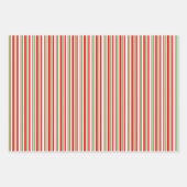 Leuke rode, witte, groene kerstthema patronen inpakpapier vel (Voorkant)