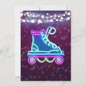Leuke Roller Schaats Verjaardagsfeestje Kaart (Achterkant)