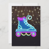 Leuke Roller Schaats Verjaardagsfeestje Kaart (Achterkant)