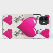 Leuke romantische roze olifant Case-Mate iPhone case (Achterkant (horizontaal))