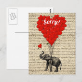 Leuke romantische sorry briefkaart (Voorkant / Achterkant)