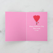 Leuke romantische teddybeerValentijnsdag Feestdagen Kaart (Binnen)