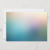 Leuke romantische wilde bloemen bruiloft uitnodigi kaart (Achterkant)