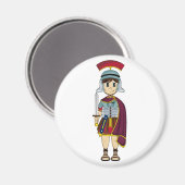 Leuke Romeinse soldaat magneet (Voorkant / Achterkant)