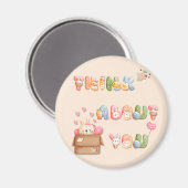 Leuke ronde magneet | Denk aan jou (Voorkant / Achterkant)