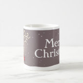 Leuke roodneus rendieren Vrolijk kerstfeest mok (Center)