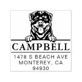 Leuke Rottweiler Custom Dog Address Stamp Zelfinktende Stempel (Design)