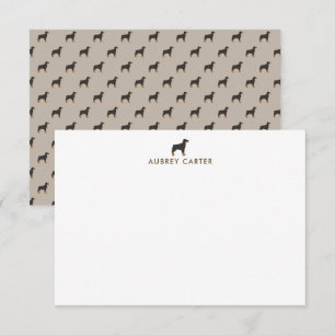 Leuke Rottweiler Hondenliefhebbers Gepersonaliseer Notitiekaartje