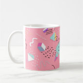 Leuke Roze 1990 Retro Graphics Koffiemok (Links)