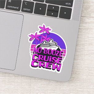 Leuke Roze ALCOHOL VRIJE VAART CREW Groepsreis Sticker